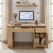 Modern Fluted Office Desk With Storage Cabinet Home Essentials