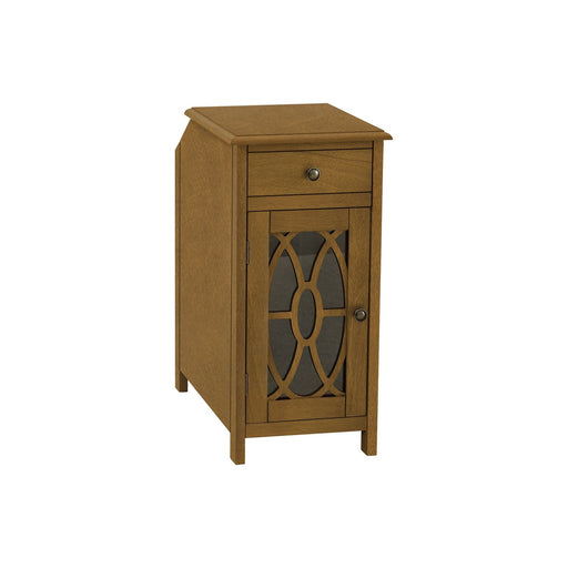 Accent Side Table, Storage Drawer, Traditional - Taupe 8th Street