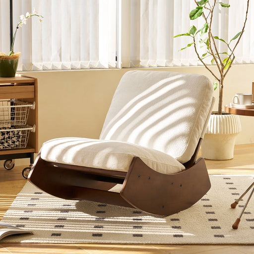 Comfortable High-Quality Upholstery Glider Rocking Chair Home Essentials