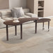 Rotatable Coffee Table With Solid Legs, 360 Degree Swivel, Waterproof - Walnut Home Essentials