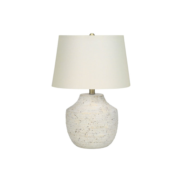 Modern Lighting, Table Lamp, Concrete - Cream 8th Street