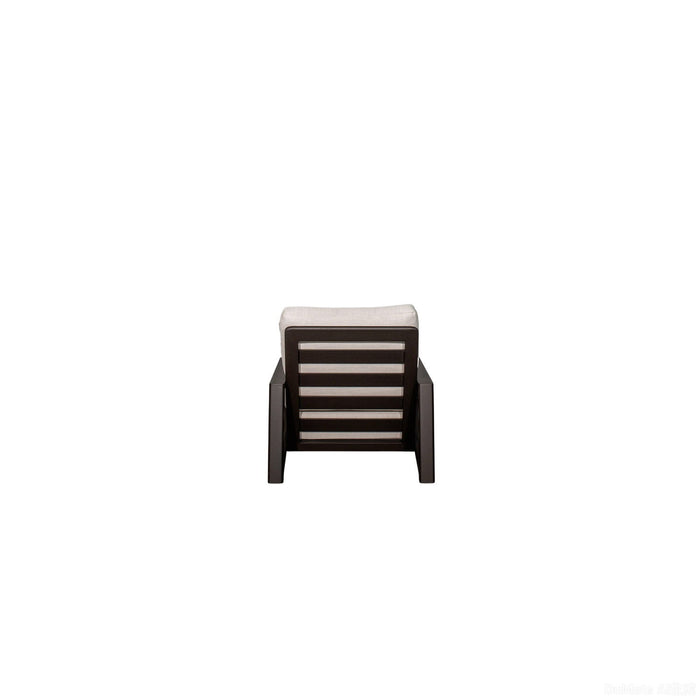Verona - Seating Lounge Chair (Set of 2) - Dark Espresso / Gray / Off White Home Essentials