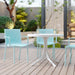 4 Modern Stackable Plastic Armchair Matched With Round Table Home Essentials