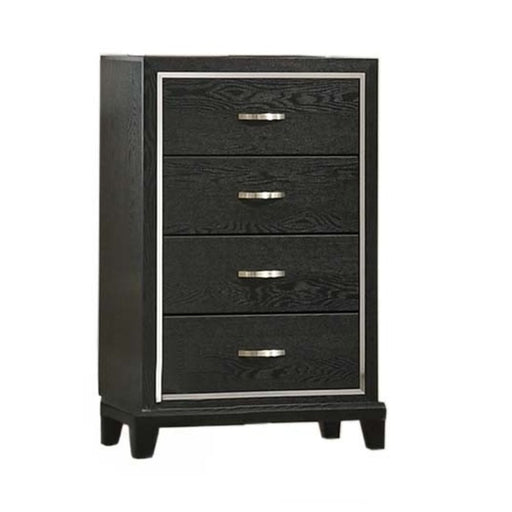 1 Piece Chest Tapered Legs Bedroom Furniture - Black Home Essentials