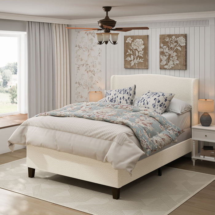 Platform Bed Frame With Tall Headboard And High Footboard Home Essentials