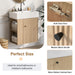 Modern Floating Bathroom Vanity With Ceramic Basin Perfect For Small Bathrooms Hearth and Haven