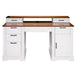 Office Desk With Charging Station & Storage Cabinet Home Essentials