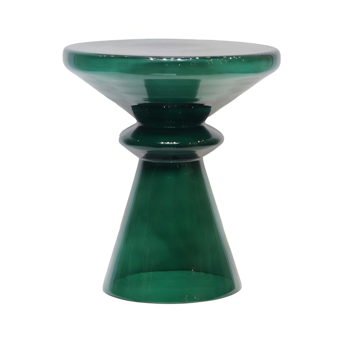 Aventura - Sculptural Blown Glass Accent Table - Green Ridgecrest Home