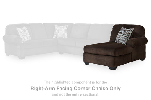 Kimlee - RAF Corner Chaise - Chocolate Signature Design by Ashley®