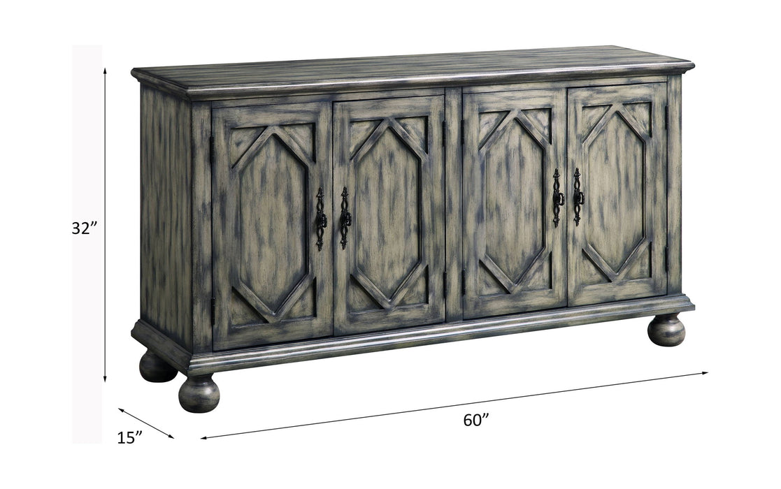 Pavan - Console Cabinet - Rustic Gray ACME