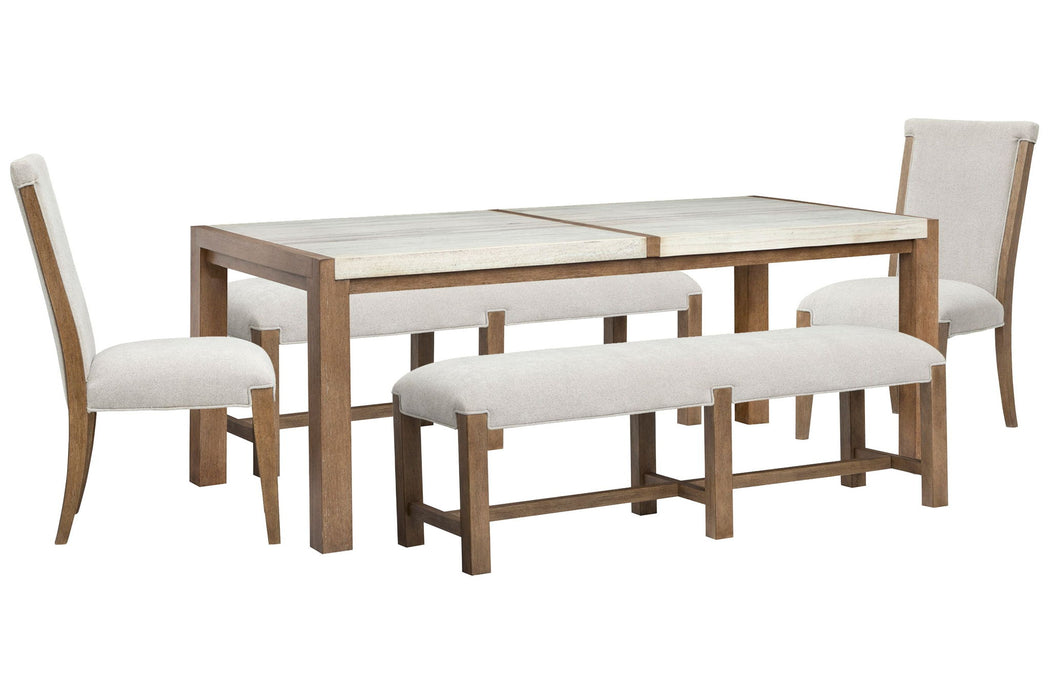 Plum Creek - 5 Piece Rectangular Dining Table Set Magnussen Furniture