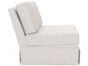 Filmore - Skirted Armless Chair, Special Order - White Universal Furniture