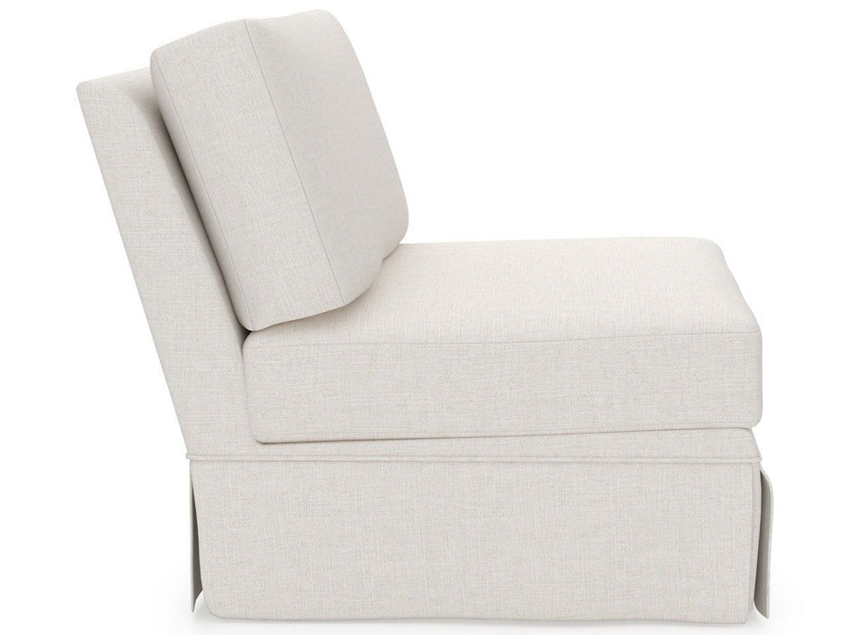 Filmore - Skirted Armless Chair, Special Order - White Universal Furniture