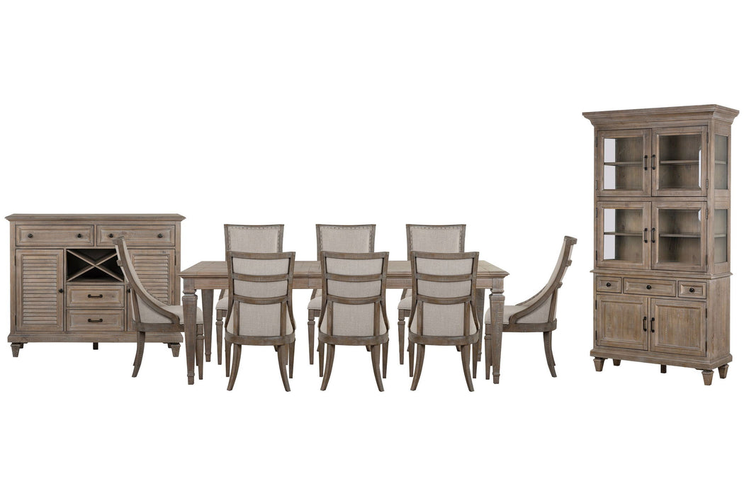 Lancaster - 11 Piece Extendable Rectangular Dining Table Set Magnussen Furniture