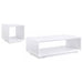 Fletcher - 2 Piece Coffee And End Table Set - Gloss White Furniture Max