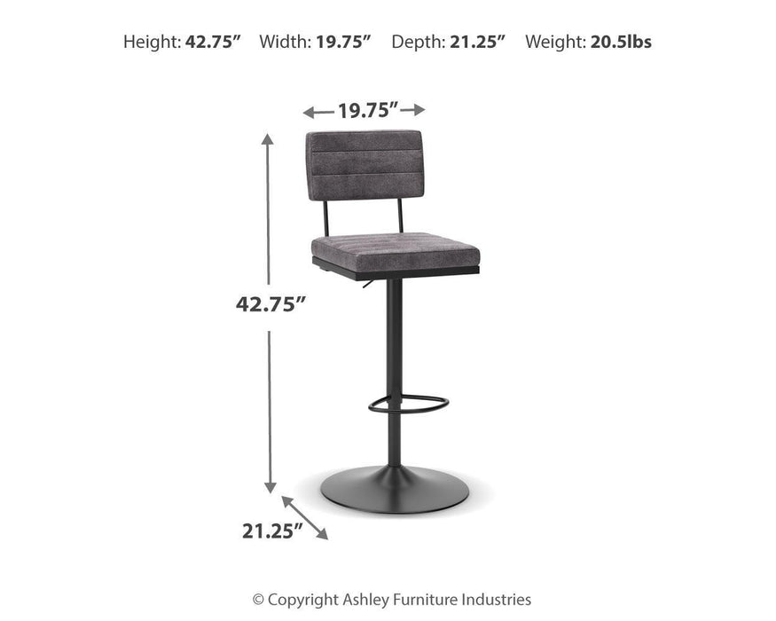 Strumford - Tall Swivel Barstool (Set of 2) Signature Design by Ashley®
