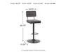 Strumford - Tall Swivel Barstool (Set of 2) Signature Design by Ashley®