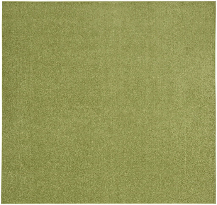 9' X 9' Square Non Skid Indoor / Outdoor Area Rug - Green