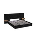 Upholstered Hydraulic Platform Bed With Storage Shelves, Reading Lamps, USB Port Home Essentials