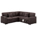 Convertible Sectional Upholstered Sleeper Sofa With Storage Chaise Home Essentials