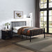 Zudora - Full Bed - Antique Oak & Black ACME