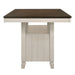 Tasnim - Counter Dining Table - Oak & Antique White ACME