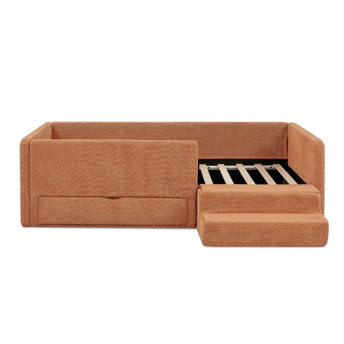 Safe Kids Bed With Guardrails And Storage Home Essentials
