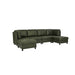 Modular Sectional Sofa With Custom Configuration And Removable Cushions - Olive Home Essentials