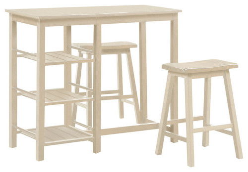 Solid Wood Console Table - Beige