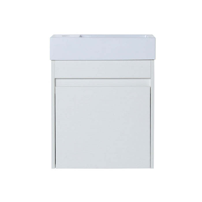 Sink Floating Bathroom Vanity With Soft Close Cabinet Door Home Essentials