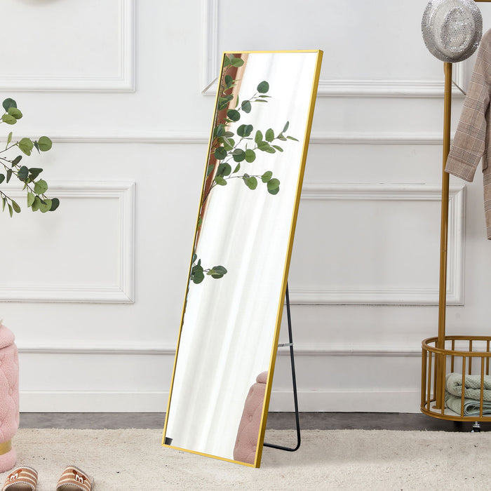 4th Generation Frame Wall Mounted Full Body Mirror For Bathroom And Bedroom - Transparent