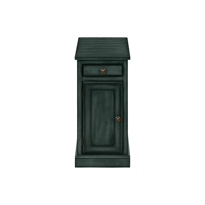 Accent Table With Storage Drawer For Living Room - Blue 8th Street