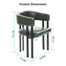 Modern Dining Upholstered Barrel Chair With Curved Back And Armrests Home Essentials