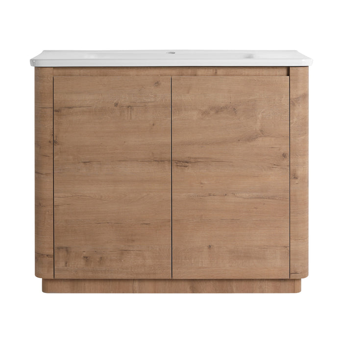 Freestanding Bathroom Vanity With Sink & 2 Soft Close Doors Home Essentials