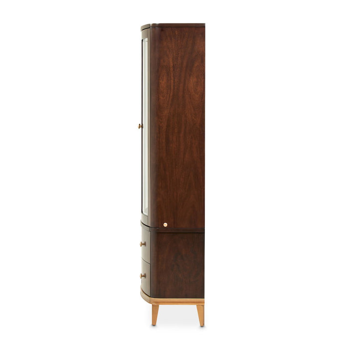 Camellia Field - Display Cabinet - Warm Pecan