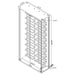 Wine Storage LED Curio Cabinet - Chrome Furniture Max