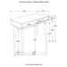 1 Drawer Writing Desk, Compact Size For Home Office - White Furniture Max