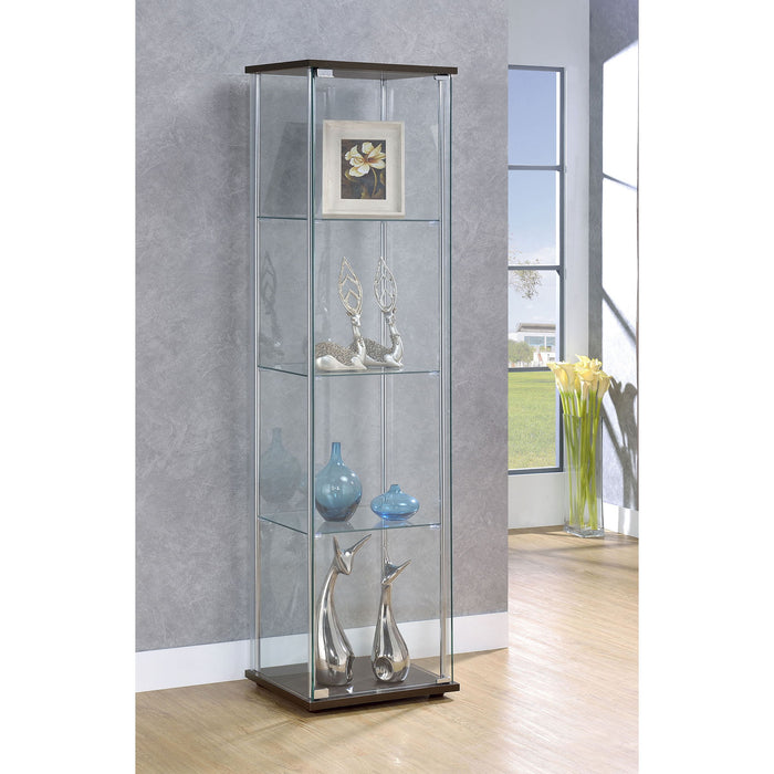 Crestwood - 3 Shelf Curio Cabinet Furniture Max