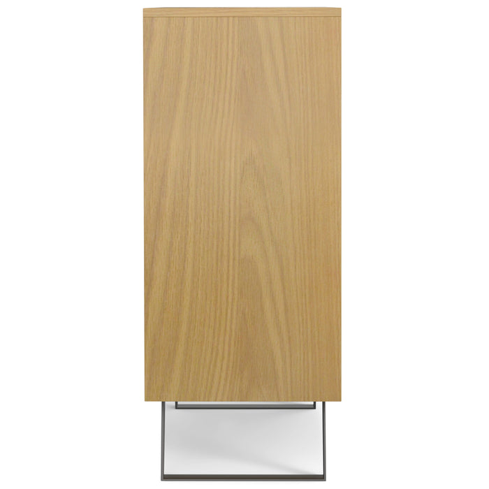 Lowry - Medium Storage Cabinet - Oak Veneer