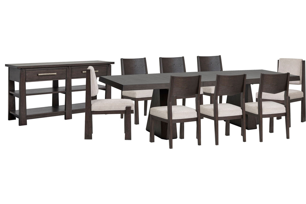 Tauren - 10 Piece Extendable Double Pedestal Dining Table Set Magnussen Furniture