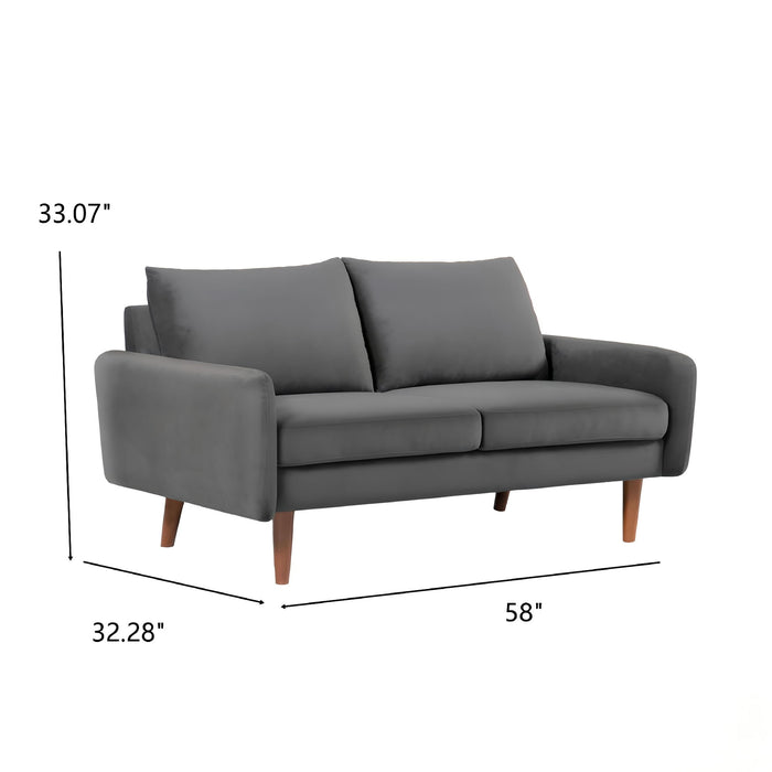 Kent - Loveseat, 2 Seater Sofa For Compact Living Spaces US Pride