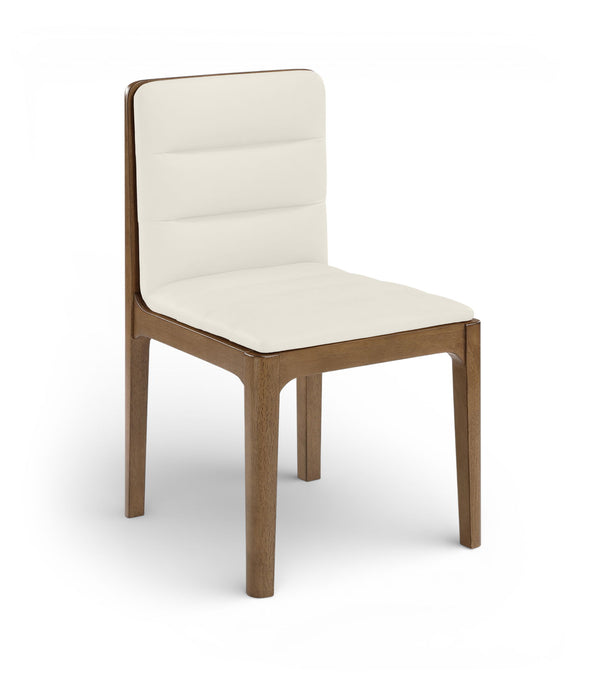 Ellis - Vegan Leather Upholstered Dining Chair (Set of 2) - Brown Base Meridian Furniture