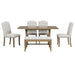 Dining Table Set With 4 Upholstered Chairs And Bench Hearth and Haven