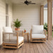 Outdoor Swivel Base Chair & Cushions Noble House