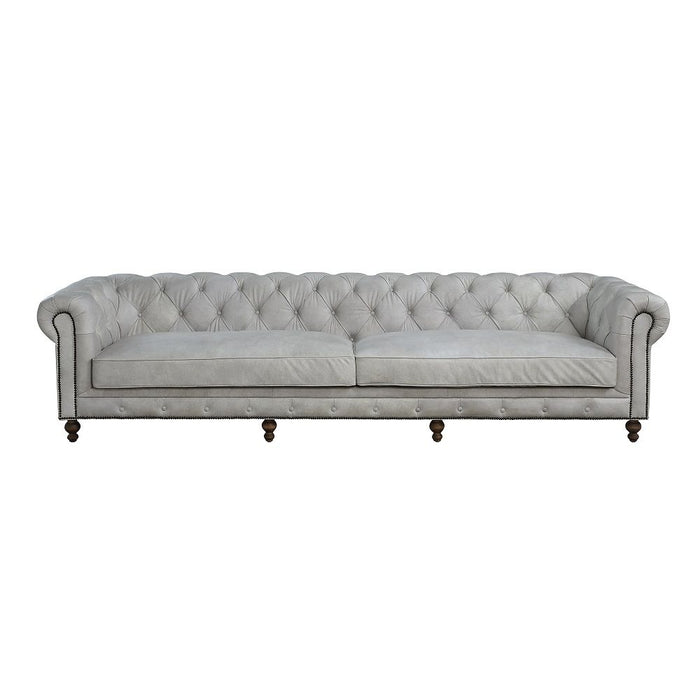 Ofer - Sofa - Vintage White Top Grain Leather ACME