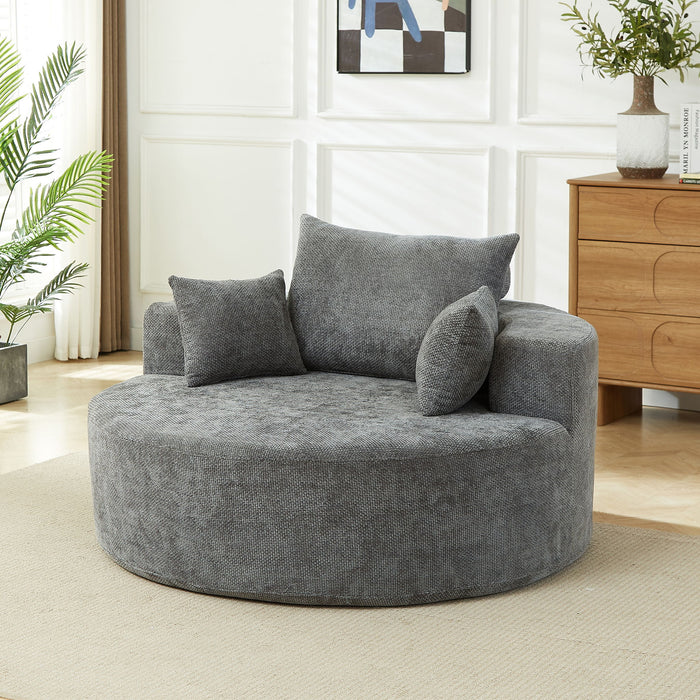 Single Sofa, Sleeper Chair For Living Room - Gray Home Essentials