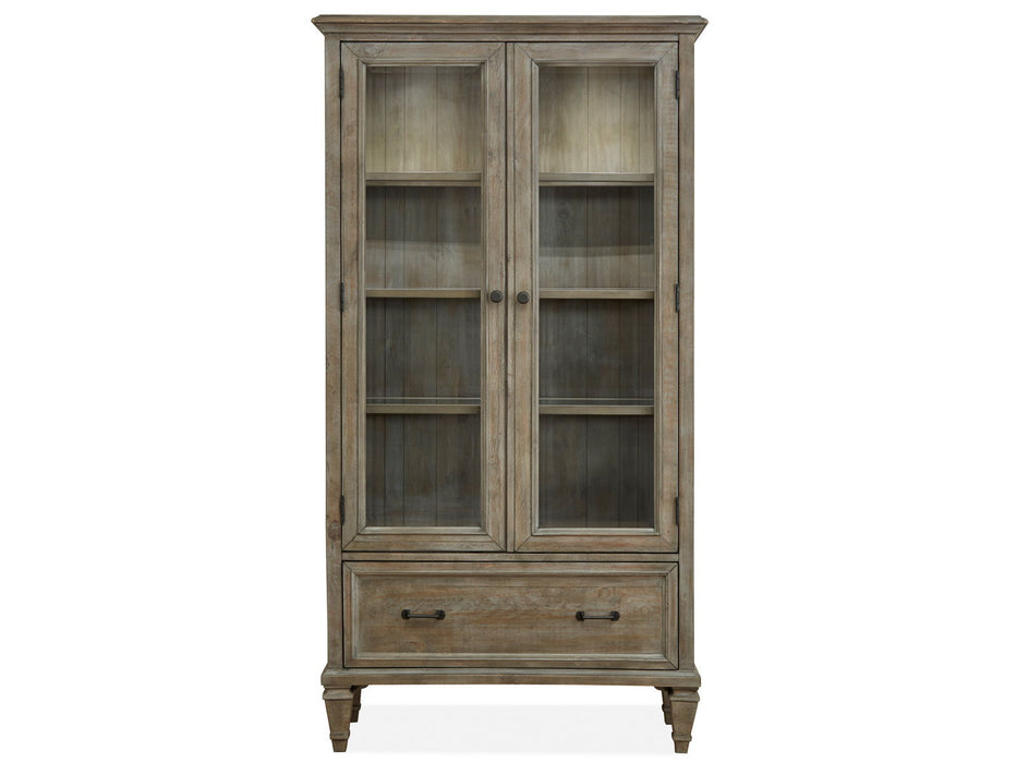 Lancaster - Door Bookcase - Dove Tail Gray Magnussen Furniture
