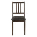 Dining Chair, Side, Upholstered For Dining Room, Transitional (Set of 2) - Brown 8th Street