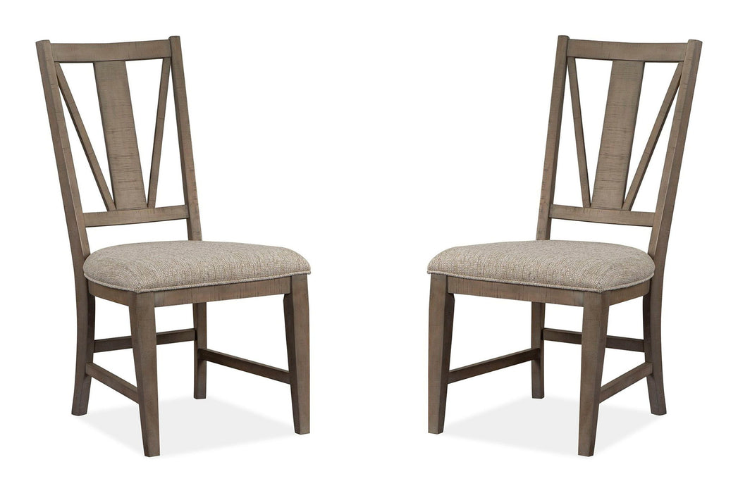 Paxton Place - Dining Side Chair With Upholstered Seat (Set of 2) - Dovetail Gray Magnussen Furniture
