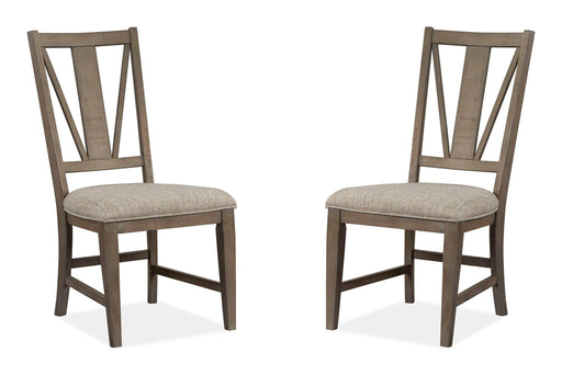 Paxton Place - Dining Side Chair With Upholstered Seat (Set of 2) - Dovetail Gray Magnussen Furniture